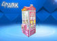 분홍색 별장 집 큰 클로 기중기 게임 기계 선물 기계 소형 사탕 기중기 기계